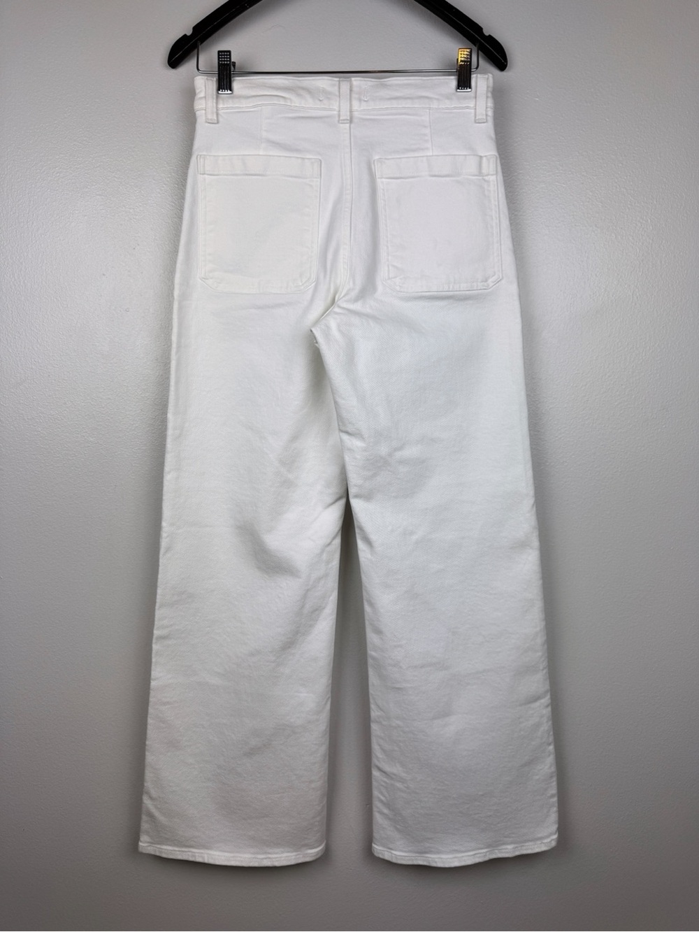 Madewell Emmy Super Stretch Denim Wide Leg Jeans White Size 28 NWT - Picture 6 of 10